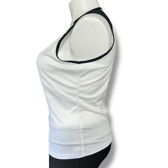 Nike Performance Womens Athletic Tank Top Pullover Sleeveless White Black XL - Picture 5 of 9
